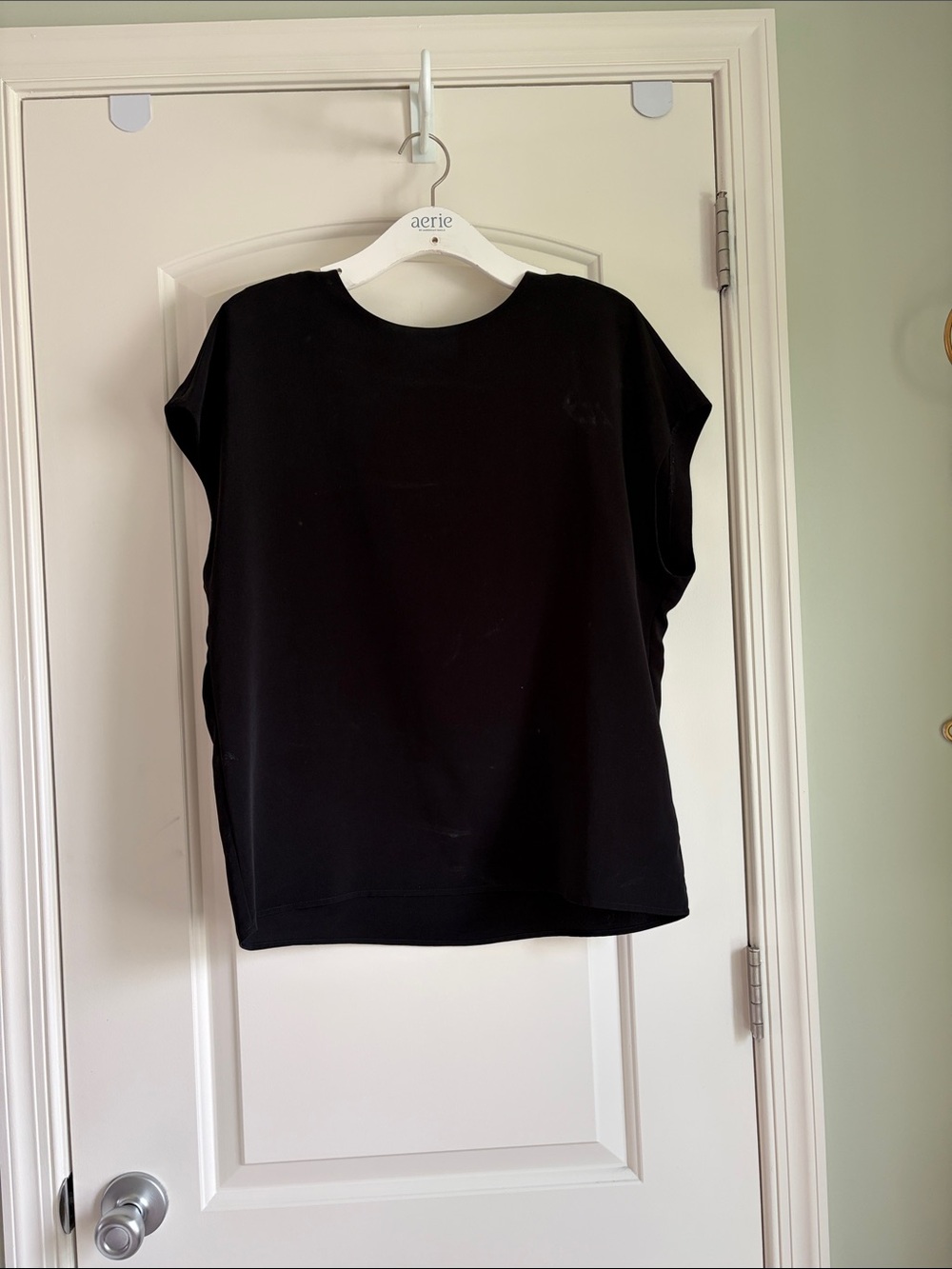 Express Black Cap Sleeve Sweatshirt Top